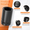 FOCMKEAS Impact Socket 22mm Shallow Socket 1/2 drive Lug Nut