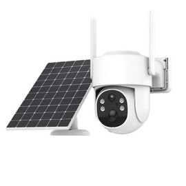PGST Solar Security Cameras,2.4G/5G WiFi Smart Camera with 360° View,Outdoor Wireless 2K HD PTZ Cameras,Night Vision,Two-Way Audio,Motion Detection,Tuya APP Remote Control for Home Security
