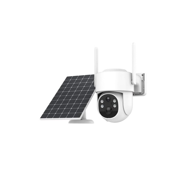PGST Solar Security Cameras,2.4G/5G WiFi Smart Camera with 360° View,Outdoor