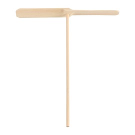 Laroal 10 Pieces Wooden Dragonfly Hand Rub DIY Propeller Flying Helicopter Game for Outdoor Patio Garden Fun and Entertainment