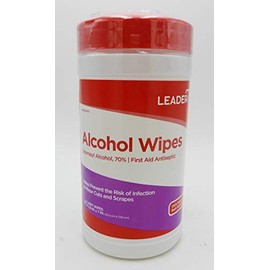 Leader Alcohol Isopropyl 70% Wipes, 40 ct (2 PACK)