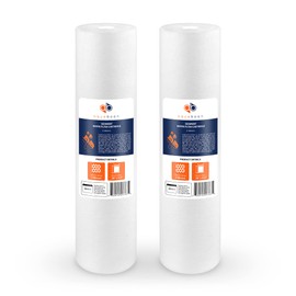 Aquaboon 1 Micron 20 x 4.5 Sediment Water Filter Replacement Cartridge | Whole House Sediment Filtration | Compatible with AP810-2, SDC-45-2005, FPMB5-20, P5-20, FP25B, 155358-43, 2 Pack