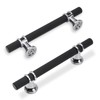 KOMOTIA 10 Pack 3-3/4 Inch Cabinet Pulls knurled Matte Black