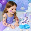 72PCS Mermaid Temporary Tattoos, Themed Birthday Party Favors, Supplies, Decorations,
