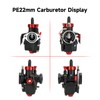 XIKOBY PE22 Carburetor Carb Throttle Assembly Main Jets Kit Compatible