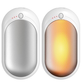 20Hrs Hand Warmers, AI Mini Portable Hot Hand Handwarmers 2 Pack, 6000mAh Rechargeable Electric Reusable Pocket Heater Gifts for Raynauds, Hunting, Golf, Camping, Christmas