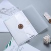 100 Pack Pre-Folded Vellum Jackets for 5x7 Invitations -Vellum Envelope