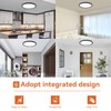 TALOYA 10 Inch Black LED Ceiling Light Fixture Flush Mount,