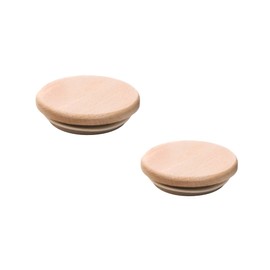 Jartastix 60mm Small Beech Wood Lids for Weck Canning Jars | Fits 080, 755, 760, 762, 902, 763, 764, 766, 905, 975, 995 (60mm // 2 Pack)