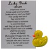 Ganz Lucky Little Duck Pocket Charm with Story Card, Yellow