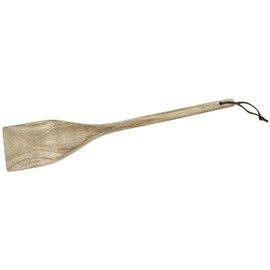 FACKELMANN 30891 Spatula 33 cm High-Quality Acacia Wood Spatula Hanging on Faux Leather Ribbon Robust Kitchen Aid in Modern Natural Design (Colour: Brown) Quantity: 1 Piece Acacia Wood