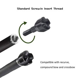 Ontsho Small Game Broadheads 100/125 Grain Hammer Blunt Field Points Archery Arrow Tips Screw-in Field Tips