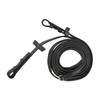 Stübben Rubber Reins Slimline 1/2 Inch with Bridle Hook Ebony