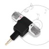 Mini micrófono estéreo para teléfono inteligente, conector jack de 3,5