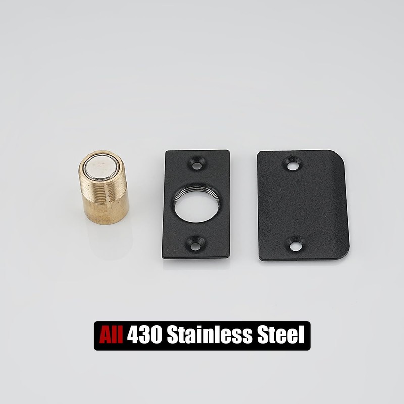 JQK Closet Magnetic Door Ball Catch Hardware, 430 Stainless Steel