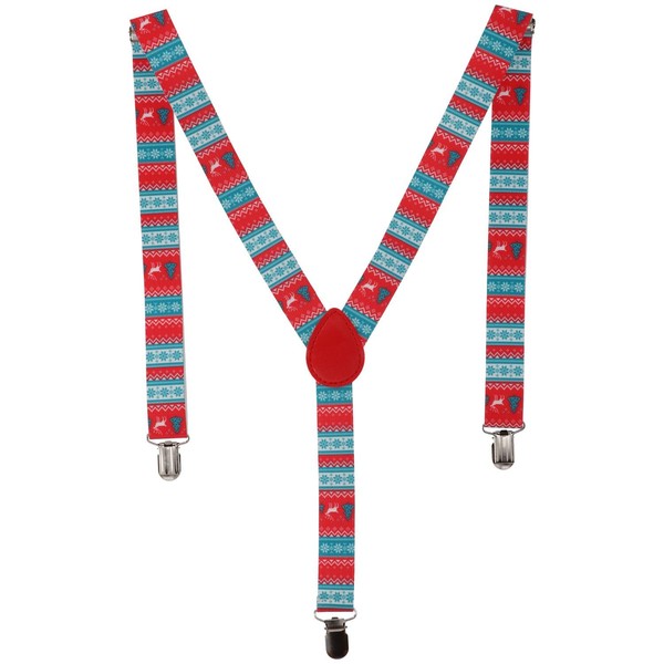 Folat 63784 Suspenders - Cozy Christmas Colours - Accessories, Christmas Dress, Multicoloured