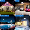 150W Outdoor LED Flood Lights with 10FT Power Cord, 18000LM