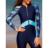 Women’s One Piece Bathing Suit Quick Dry Surf Suit Floral