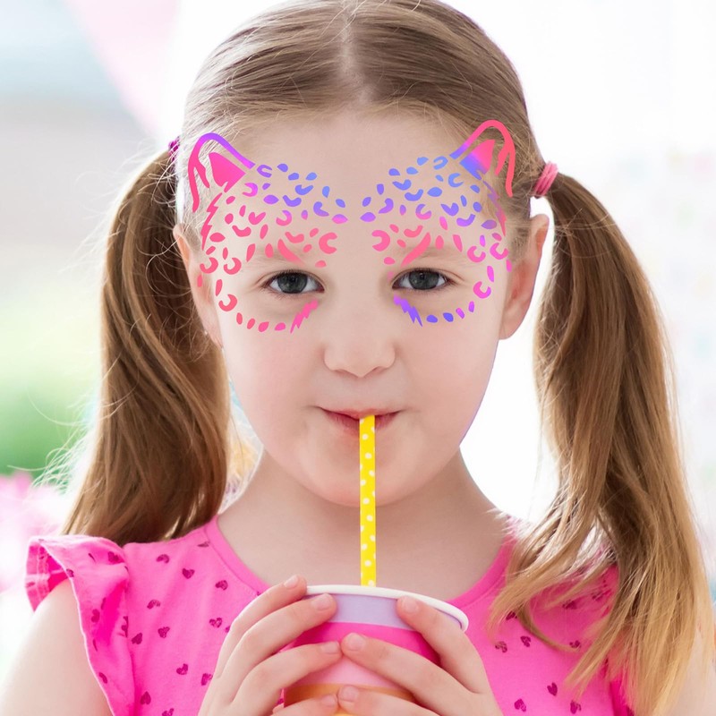 FYSUIMU 16Pcs Face Paint Stencils Halloween Cute Animal Face Body