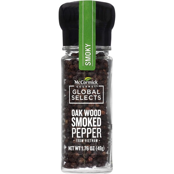 McCormick Gourmet Global Selects, Oak Wood Smoked Pepper, 1.76 oz