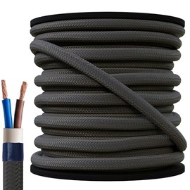 1.2 m 2 x 0.75 2 Core Textile Cable Flexible Lamp Cable Fabric Cable Power Cable Textile Coated Vintage