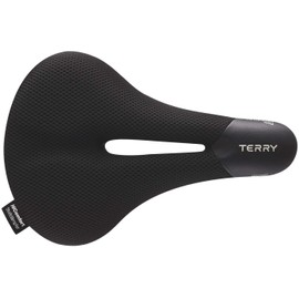 Terry Fisio ClimaVent Gel Max Woman Saddle with Light FeC Steel Frame and ClimaVent Outer Material in Black, Seat Width: 12 cm - 15 cm, 423 003 76