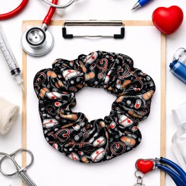 Infinity Collection Nurse Scrunchie, Hair Ties, and Nursing Elastics Gift