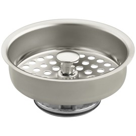 KOHLER 8803-SN Basket Strainer, Vibrant Polished Nickel