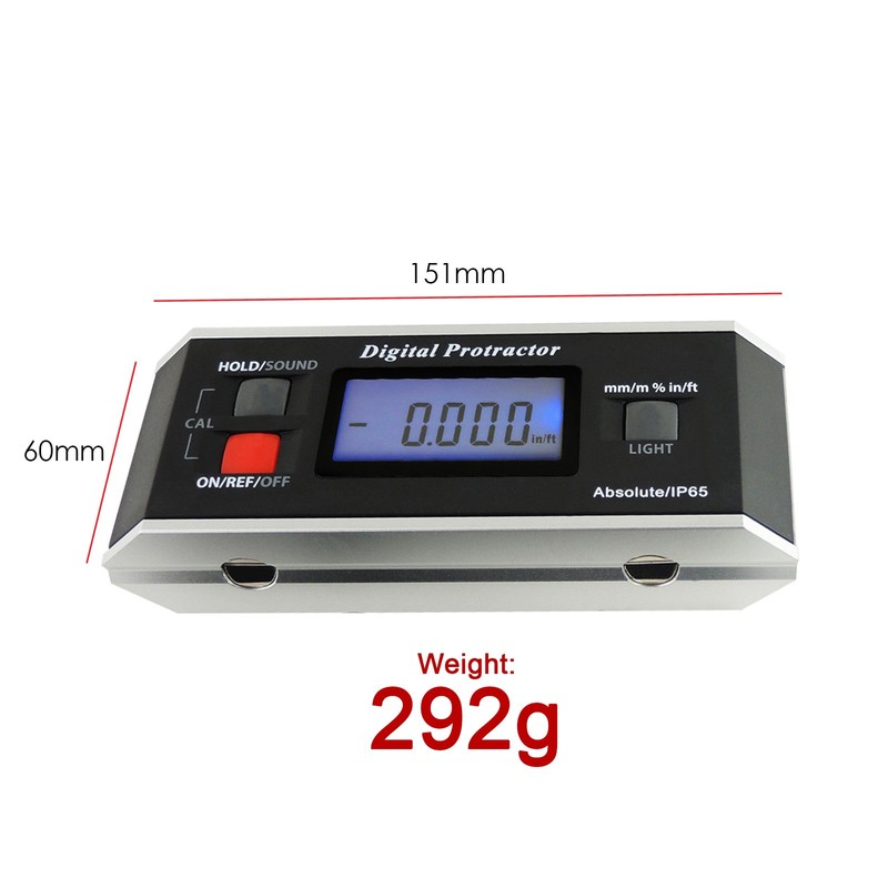 Digital Angle Finder Angle Finder Level Protractor Inclinometer Magnetic V-Groove