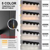 MELUCEE Black Vanity Lights for Bathroom, 5CCT Dimmable LED Bathroom
