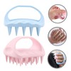 FOMIYES Scalp Massager Brush Set 2 Pack Silicon Scalp Scrubber