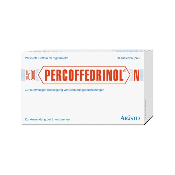 PERCOFFEDRINOL N Tabletten zur kurzfristigen Behandlung von Ermüdungserscheinungen, 50 pcs.