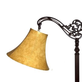 Upgradelights Tan Leatherette 10 Inch Bell Uno Lampshade (6x10x7.5)