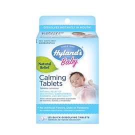 Hyland’s Baby Calming Tablets Natural Symptom Relief Fussy and Sleepless Babies, 125 Count