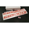 Corvette Racing Decal Custom 2.2" x 20" Gloss Orange