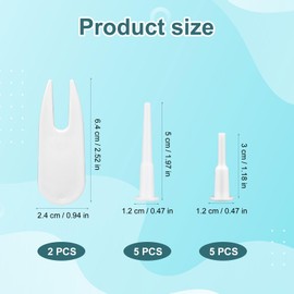 Gosknor Pack of 12 Plugs Gymnastics Ball, Yoga Ball and Fitness Ball Inflatable Pump Air Stopper Plug Pen for Gymnastics Balls Replacement Plugs for Gymnastics Balls Inflatable Bed Pool