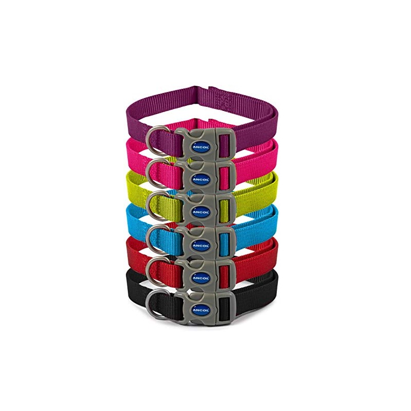 Ancol Viva Adjustable Collar Red, size 5-9/Large, fits neck 45-70