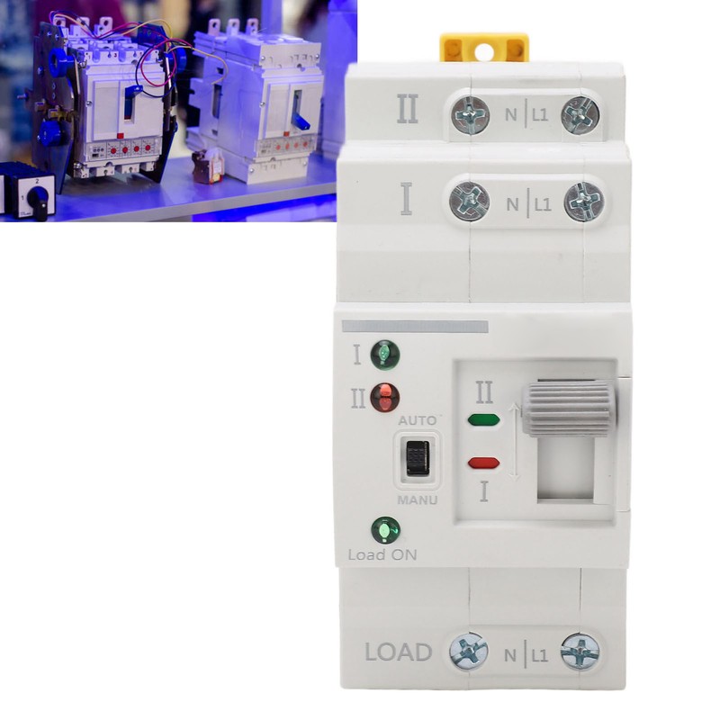 Dual Power Automatic Transfer Switch 2P 10A Millisecond Switching Generator