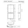Tile Redi USA RND1620S-14 Shower Niche, 16"W x 34"H, Black