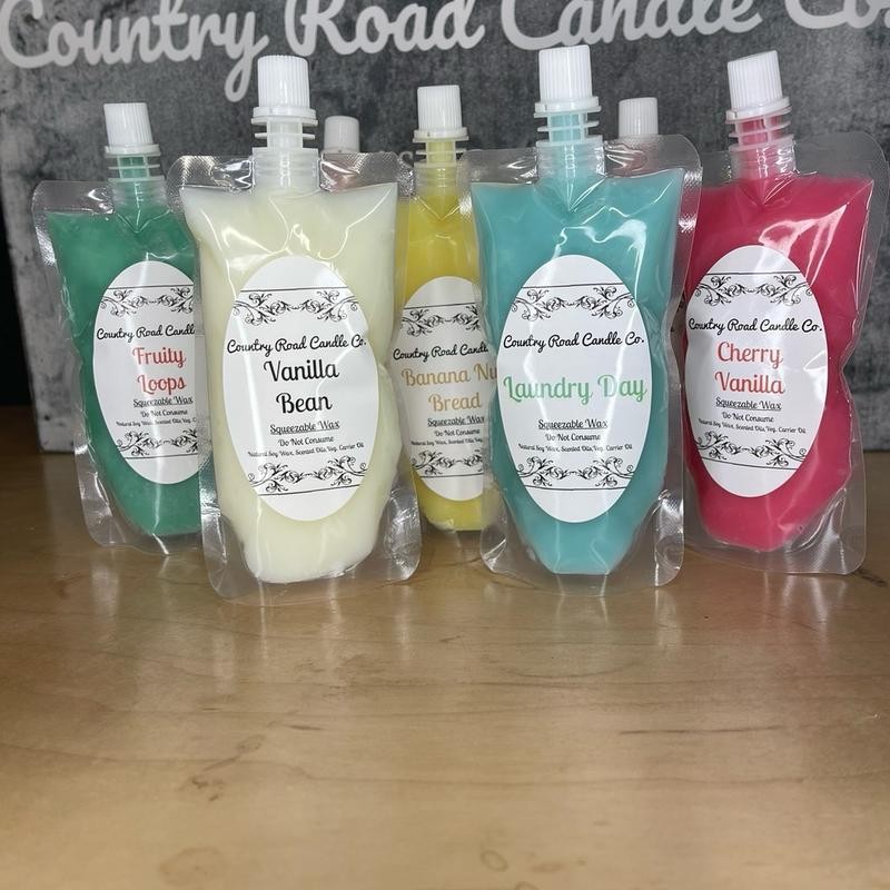 Squeezable Soy Wax 3oz Pouch | Heavily Fragranced | Hand