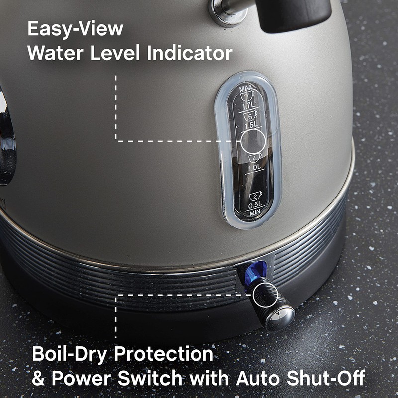 West Bend Electric Kettle Retro-Styled Stainless Steel 1500 Watts with