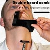 BDEPSTR 3 Piece Beard Stencil, Beard Styler, Beard Contour Stencil,