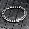 2 PCS Cuban Link Bracelet for Men Women, 10mm Chain