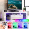 Henf Glossy LED TV Stand for 65 Inch TVs, Entertainment