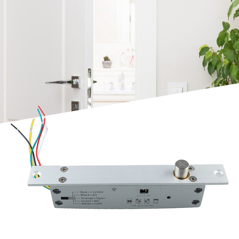 DC 12V 5 Lines Electric Bolt Lock Narrow Deadbolt Drop