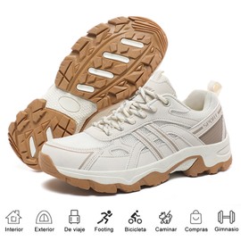 YNIQUE Zapatos de Senderismo Impermeables para Hombre, Deportivas de caña Baja Zapatillas, Antideslizantes para Acampar al Aire Libre, Caminar, Zapatos de Trabajo MiSe-39