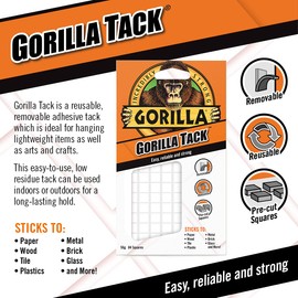 Gorilla 3144001 Tack 56g, White