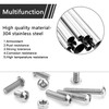 500 PCS Bolts Nuts kit M3 M4 M5 Screw Sets