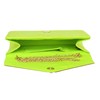 Girly Handbags Ladies Faux Suede Envelope Clutch Bag, Lime