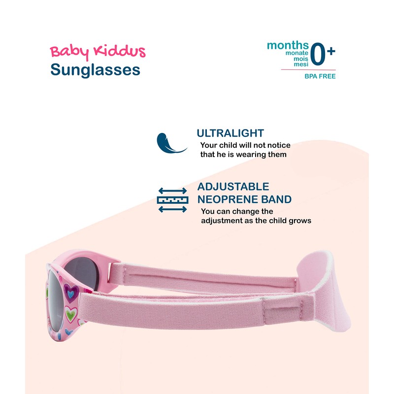 Kiddus Baby Sunglasses for Boys and Girls Aged 0 Months